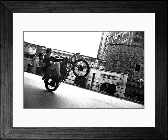 Framed Print : Two on motorbike, Palermo, Italy Framed Print : Two on motorbike, Palermo, Italy