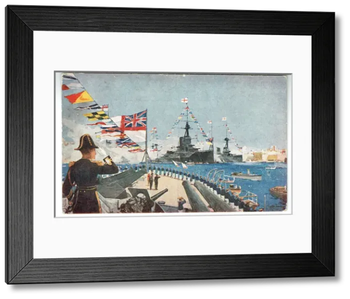 Framed Print : The Flag Lieutenant by Major WP Drury and Leo Trevor Framed Print : The Flag Lieutenant by Major WP Drury and Leo Trevor