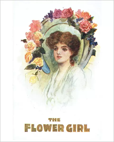 The Flower Girl by William T Gliddon