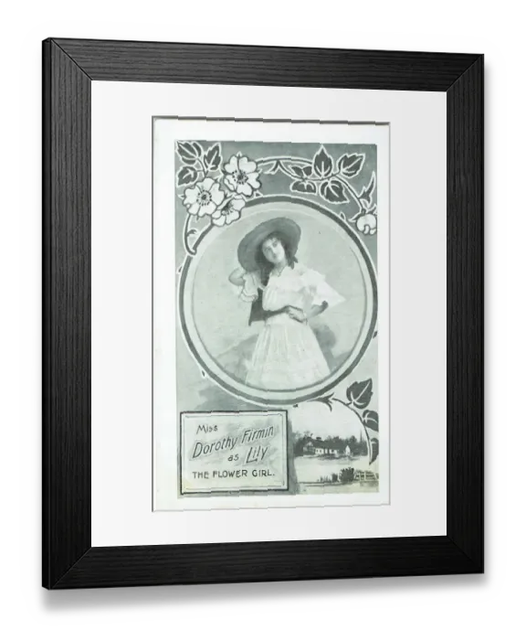 Framed Print : The Flower Girl musical comedy by William T Gliddon Framed Print : The Flower Girl musical comedy by William T Gliddon
