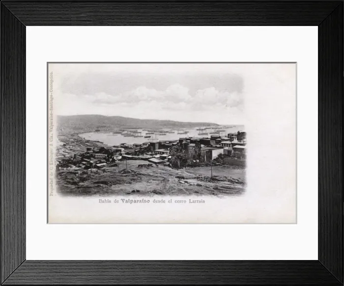 Framed Print : Harbour at Valparaiso, Chile, South America Framed Print : Harbour at Valparaiso, Chile, South America