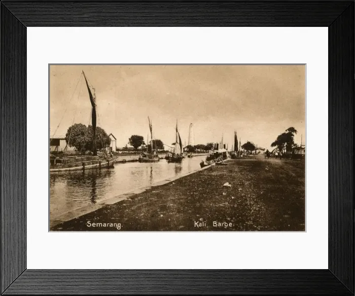 Framed Print : Kali Baroe canal, Semarang, North Java, Indonesia Framed Print : Kali Baroe canal, Semarang, North Java, Indonesia