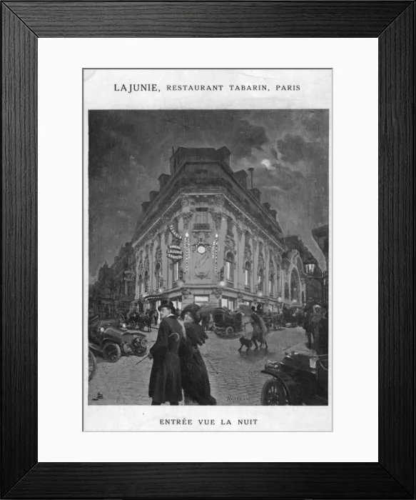 Framed Print : Exterior fa硤e of LaJunie, restaurant-tabarin, Montmartre Framed Print : Exterior fa硤e of LaJunie, restaurant-tabarin, Montmartre