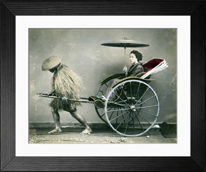 Framed Print : Japanese rickshaw Framed Print : Japanese rickshaw