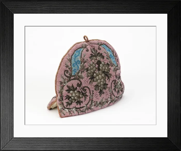 Framed Print : Victorian tea cosy in beadwork Framed Print : Victorian tea cosy in beadwork