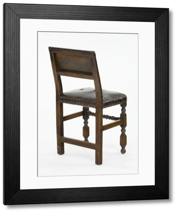 Framed Print : Backstool. Chair or backstool made from turned Framed Print : Backstool. Chair or backstool made from turned