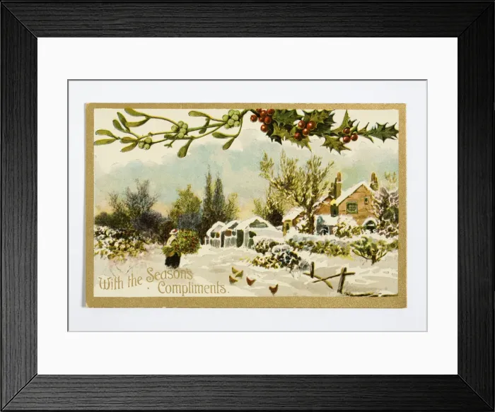 Framed Print : Christmas postcard Framed Print : Christmas postcard