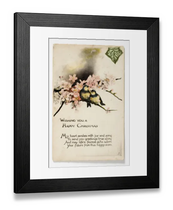Framed Print : Christmas postcard Framed Print : Christmas postcard