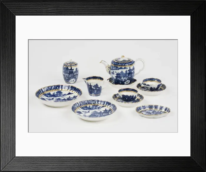 Framed Print : Tea set. Teapot, lid and stand made from porcelain Framed Print : Tea set. Teapot, lid and stand made from porcelain