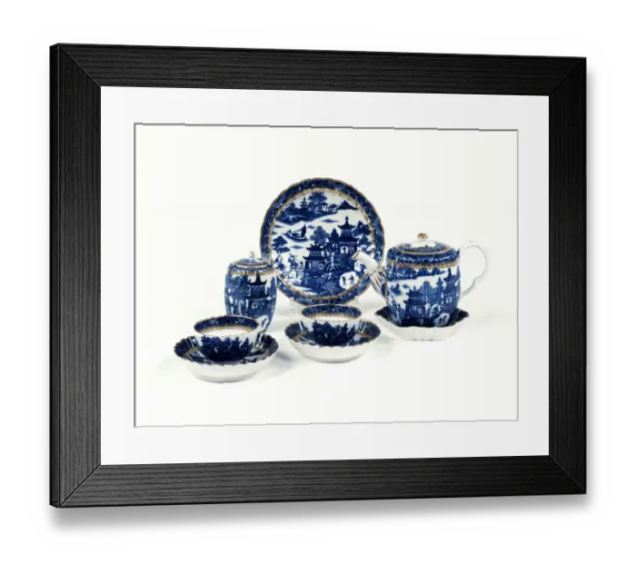 Framed Print : Tea set, group shot Framed Print : Tea set, group shot