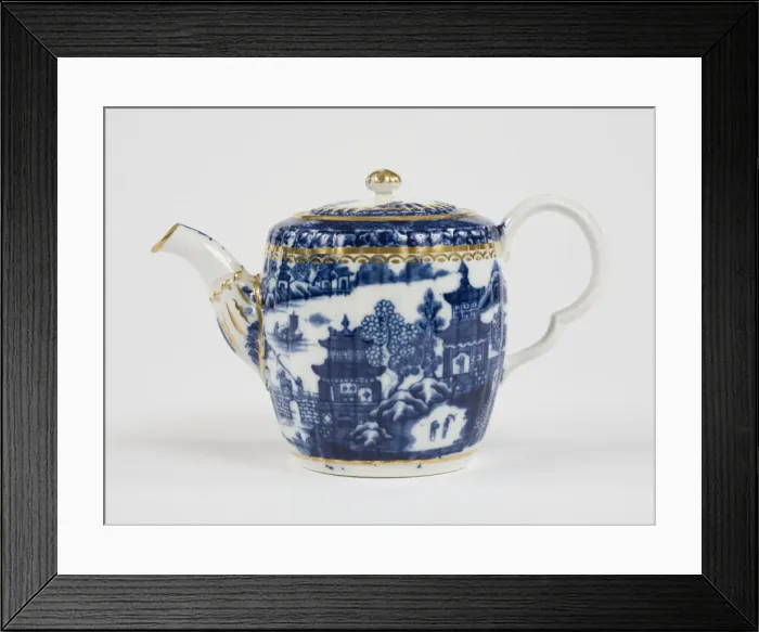 Framed Print : Tea pot. Teapot, lid and stand made from porcelain Framed Print : Tea pot. Teapot, lid and stand made from porcelain