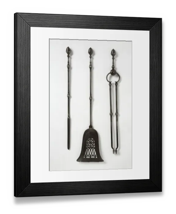 Framed Print : Set of fire tools Framed Print : Set of fire tools