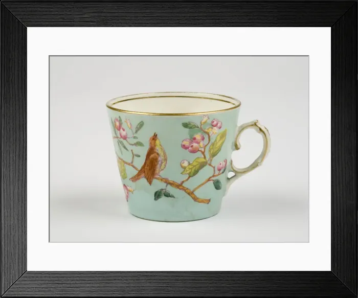 Framed Print : Tea cup made from glazed hard-paste porcelain Framed Print : Tea cup made from glazed hard-paste porcelain