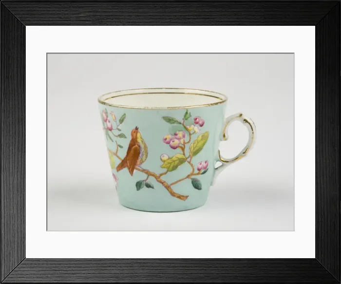 Framed Print : Tea cup made from glazed hard-paste porcelain Framed Print : Tea cup made from glazed hard-paste porcelain