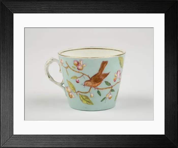 Framed Print : Tea cup made from glazed hard-paste porcelain Framed Print : Tea cup made from glazed hard-paste porcelain