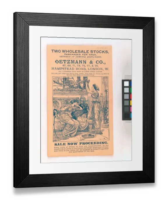 Framed Print : Page from Two wholesale stocks: Purchased for cash: Offered Framed Print : Page from Two wholesale stocks: Purchased for cash: Offered