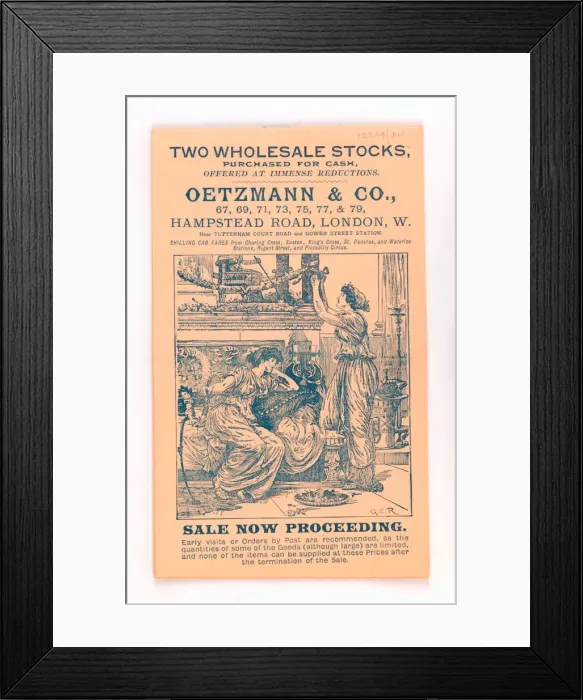 Framed Print : Page from Two wholesale stocks: Purchased for cash: Offered Framed Print : Page from Two wholesale stocks: Purchased for cash: Offered