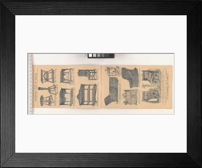 Framed Print : Page from Two wholesale stocks: Purchased for cash: Offered Framed Print : Page from Two wholesale stocks: Purchased for cash: Offered