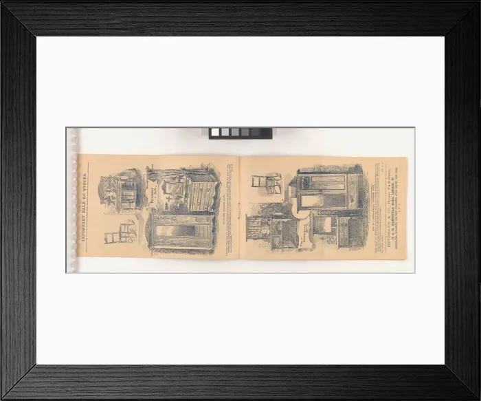 Framed Print : Page from Two wholesale stocks: Purchased for cash: Offered Framed Print : Page from Two wholesale stocks: Purchased for cash: Offered
