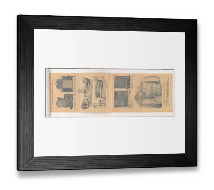 Framed Print : Page from Two wholesale stocks: Purchased for cash: Offered Framed Print : Page from Two wholesale stocks: Purchased for cash: Offered