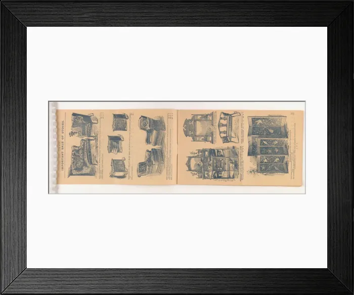 Framed Print : Page from Two wholesale stocks: Purchased for cash: Offered Framed Print : Page from Two wholesale stocks: Purchased for cash: Offered