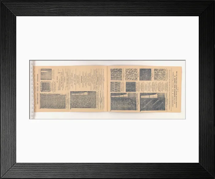 Framed Print : Page from Two wholesale stocks: Purchased for cash: Offered Framed Print : Page from Two wholesale stocks: Purchased for cash: Offered
