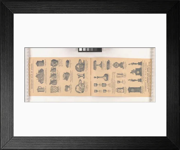 Framed Print : Page from Two wholesale stocks: Purchased for cash: Offered Framed Print : Page from Two wholesale stocks: Purchased for cash: Offered