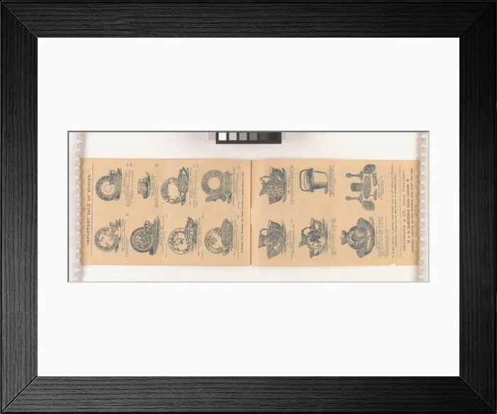 Framed Print : Page from Two wholesale stocks: Purchased for cash: Offered Framed Print : Page from Two wholesale stocks: Purchased for cash: Offered