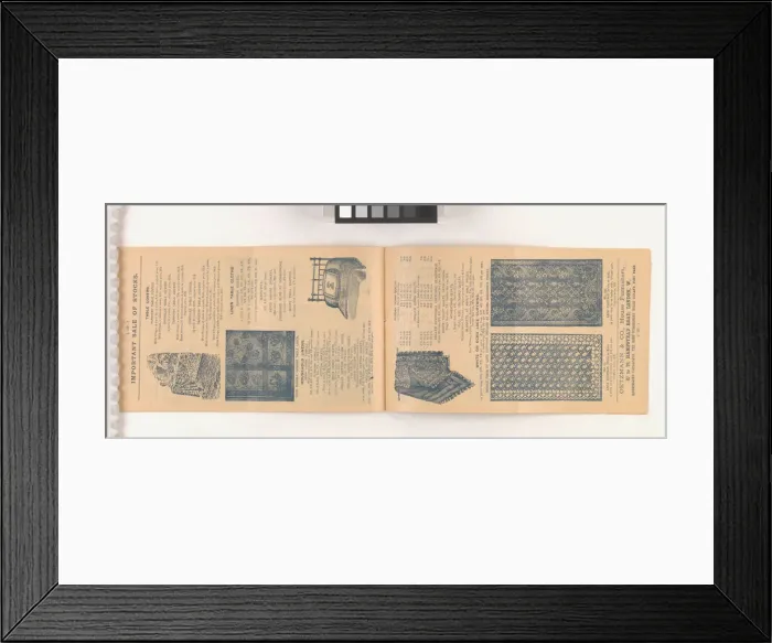 Framed Print : Page from Two wholesale stocks: Purchased for cash: Offered Framed Print : Page from Two wholesale stocks: Purchased for cash: Offered