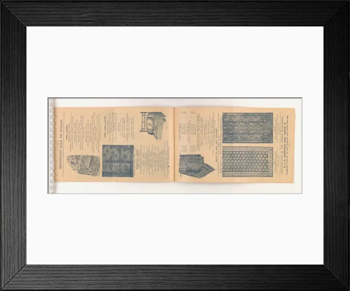 Framed Print : Page from Two wholesale stocks: Purchased for cash: Offered Framed Print : Page from Two wholesale stocks: Purchased for cash: Offered
