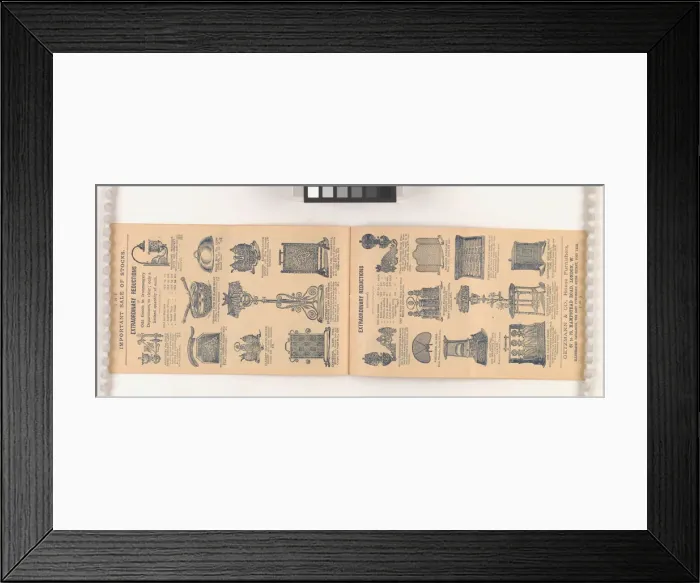 Framed Print : Page from Two wholesale stocks: Purchased for cash: Offered Framed Print : Page from Two wholesale stocks: Purchased for cash: Offered