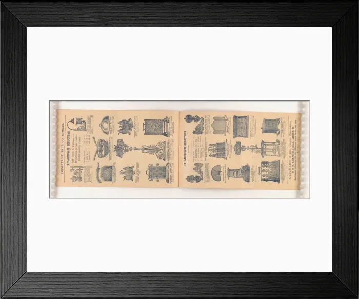 Framed Print : Page from Two wholesale stocks: Purchased for cash: Offered Framed Print : Page from Two wholesale stocks: Purchased for cash: Offered