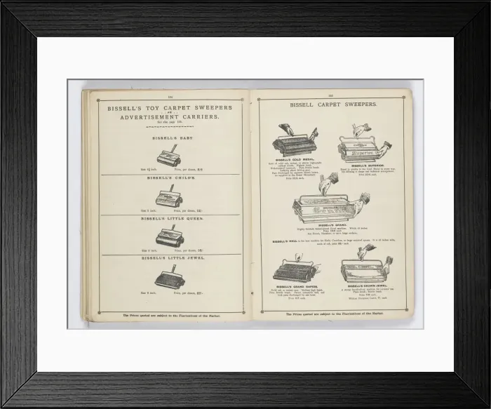 Framed Print : Pages from 1899 Price List, Upholstery, Trimmings &c Framed Print : Pages from 1899 Price List, Upholstery, Trimmings &c