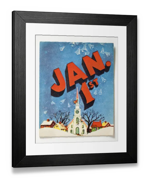 Framed Print : New year card Framed Print : New year card