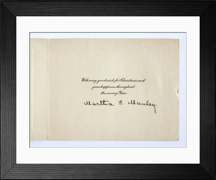 Framed Print : Christmas card, inside Framed Print : Christmas card, inside