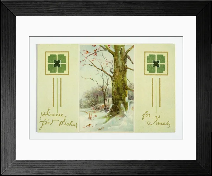 Framed Print : Christmas postcard Framed Print : Christmas postcard