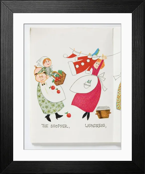 Framed Print : Christmas card, inside Framed Print : Christmas card, inside
