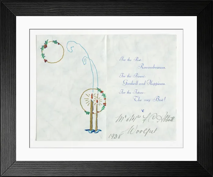 Framed Print : Christmas card, detail Framed Print : Christmas card, detail