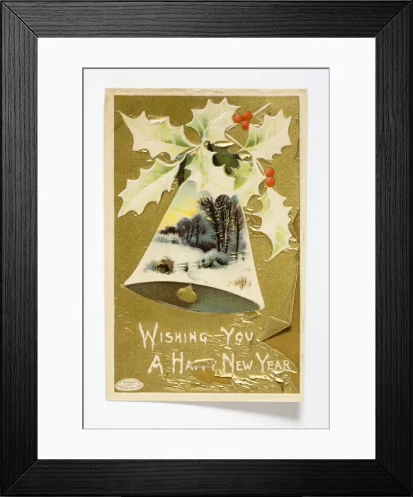 Framed Print : New Year postcard Framed Print : New Year postcard