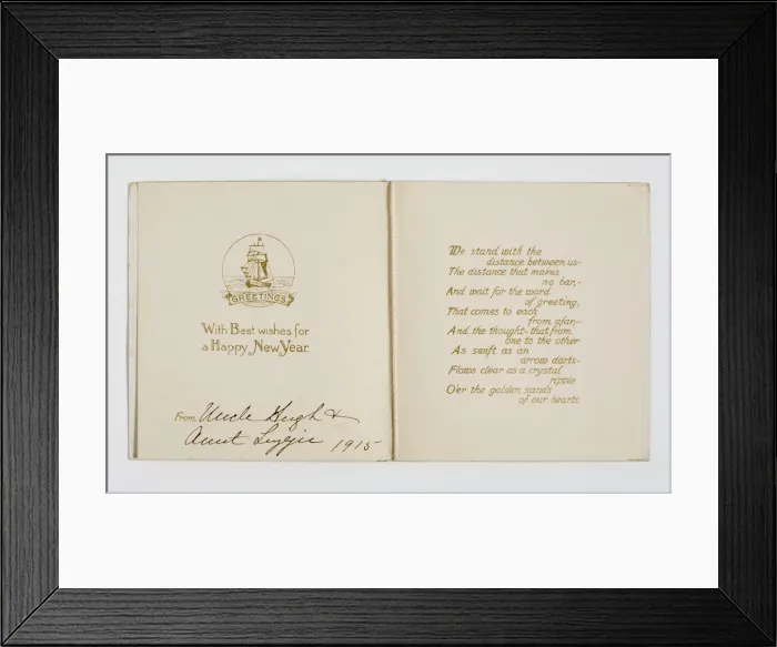 Framed Print : Christmas card, detail Framed Print : Christmas card, detail