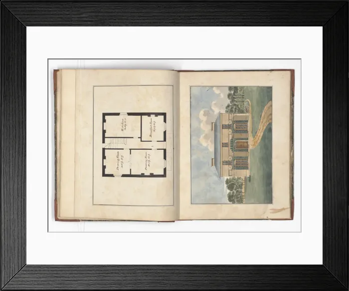 Framed Print : Pages from Brays Designs for Cottages and Villas Framed Print : Pages from Brays Designs for Cottages and Villas