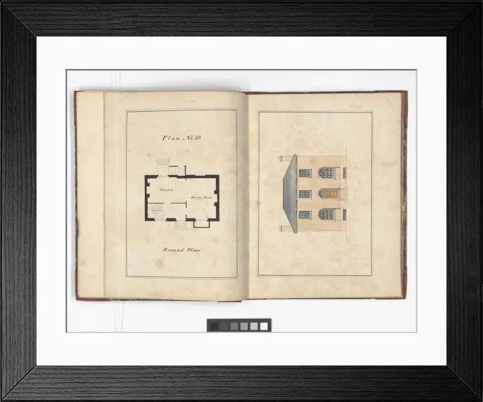 Framed Print : Pages from Brays Designs for Cottages and Villas Framed Print : Pages from Brays Designs for Cottages and Villas