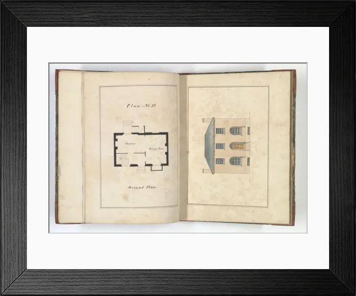 Framed Print : Pages from Brays Designs for Cottages and Villas Framed Print : Pages from Brays Designs for Cottages and Villas