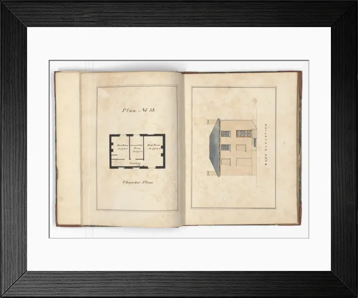Framed Print : Pages from Brays Designs for Cottages and Villas Framed Print : Pages from Brays Designs for Cottages and Villas