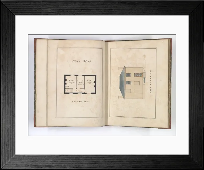 Framed Print : Pages from Brays Designs for Cottages and Villas Framed Print : Pages from Brays Designs for Cottages and Villas