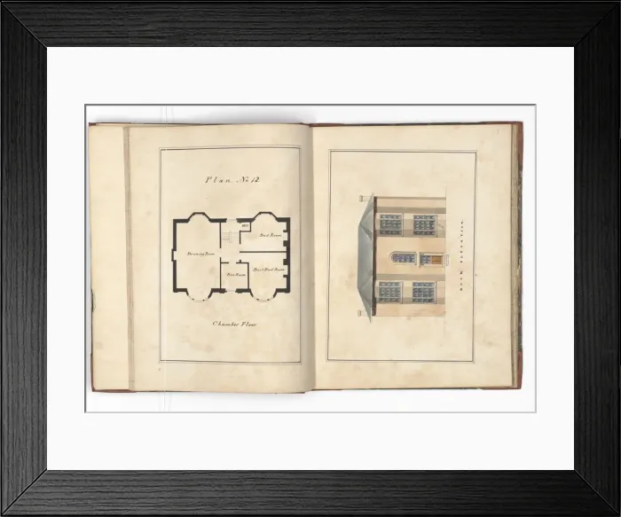 Framed Print : Pages from Brays Designs for Cottages and Villas Framed Print : Pages from Brays Designs for Cottages and Villas