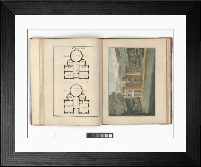 Framed Print : Pages from Brays Designs for Cottages and Villas Framed Print : Pages from Brays Designs for Cottages and Villas
