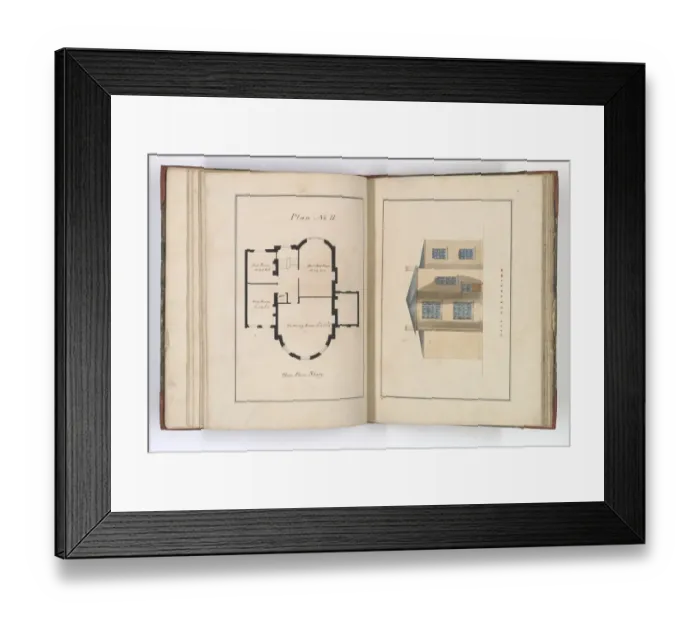 Framed Print : Pages from Brays Designs for Cottages and Villas Framed Print : Pages from Brays Designs for Cottages and Villas