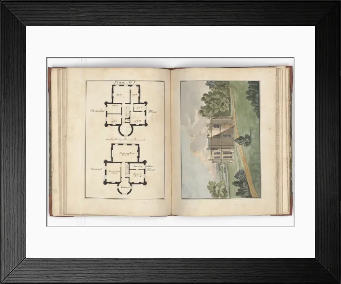 Framed Print : Pages from Brays Designs for Cottages and Villas Framed Print : Pages from Brays Designs for Cottages and Villas