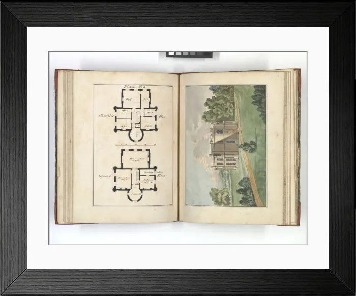 Framed Print : Pages from Brays Designs for Cottages and Villas Framed Print : Pages from Brays Designs for Cottages and Villas